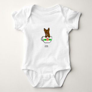Jersey för tekoppChihuahuababy Bodysuit T Shirt