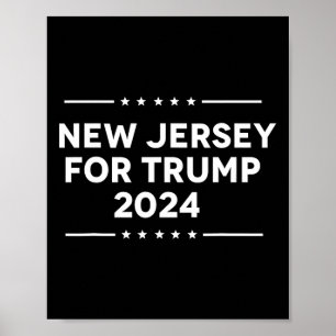 Jersey For Trump 2024 Poster