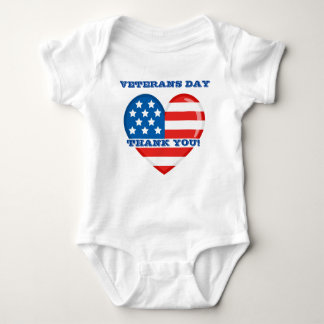 Jersey för veterandagbaby Bodysuit Tee