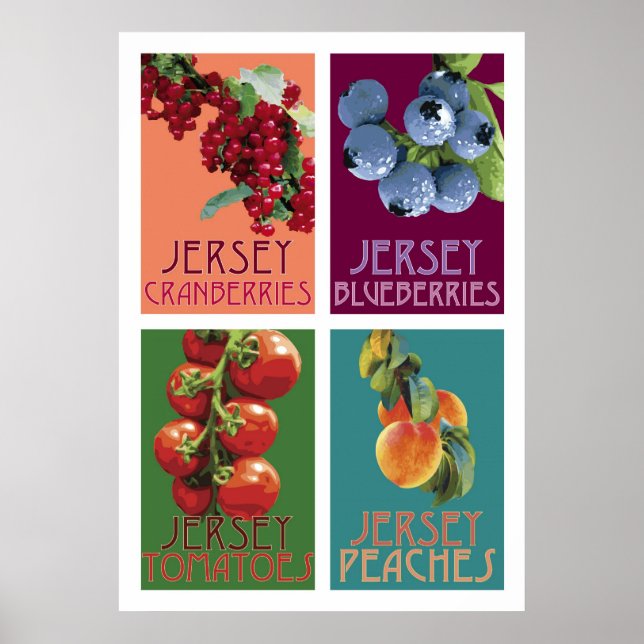 Jersey Fruits Poster (Framsidan)