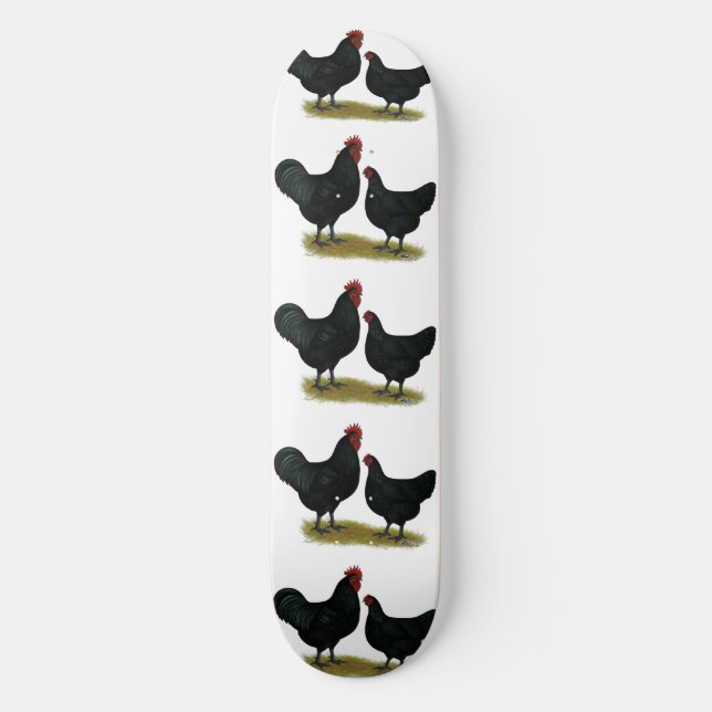 Jersey Giant Chickens Mini Skateboard Bräda 18,7 Cm (Framsida)