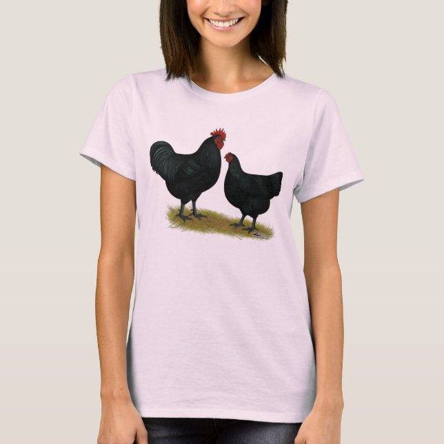 Jersey Giant Chickens Tee Shirt (Framsida)