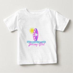 Jersey Girl baby Bodykostydräkt Rosa Surfboard W/S Tee Shirt