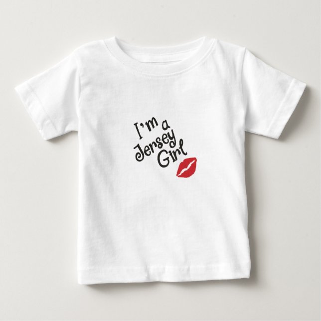 Jersey Girl Baby skilt-Shirt T Shirt (Framsida)
