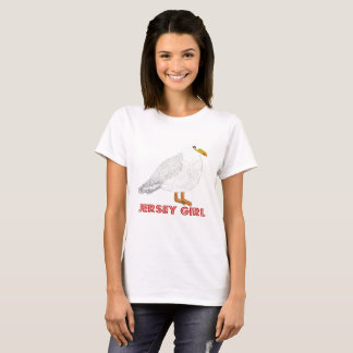 Jersey Girl mås sandiga tår och salta kyssar T Shirt