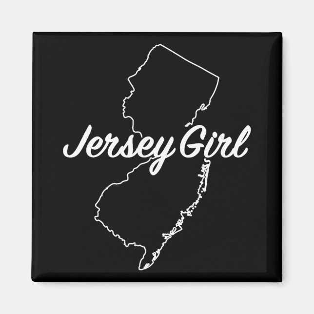 Jersey Girl New Jersey  Magnet (Framsidan)
