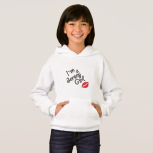 Jersey Girl Pullover Hoodie för flickor T Shirt