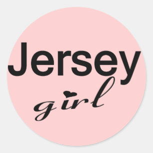 Jersey Girl Runt Klistermärke