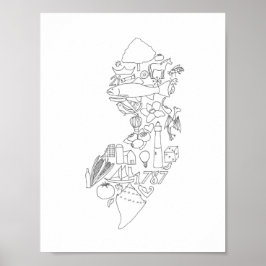 Jersey hand plockade poster