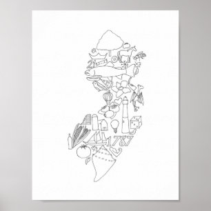 Jersey hand plockade poster