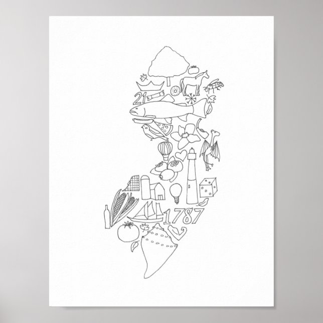 Jersey hand plockade poster (Framsidan)