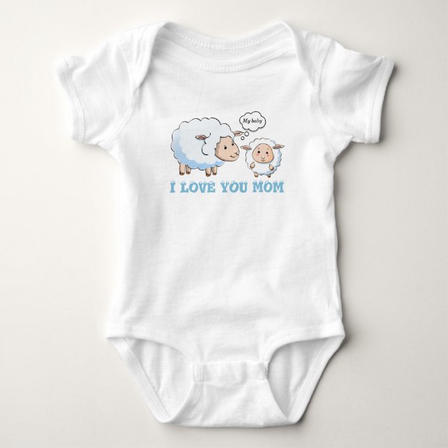 jersey I kärlek du Mamma T Shirt (Framsida)