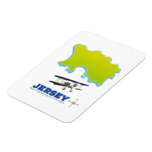 Jersey karta. magnet