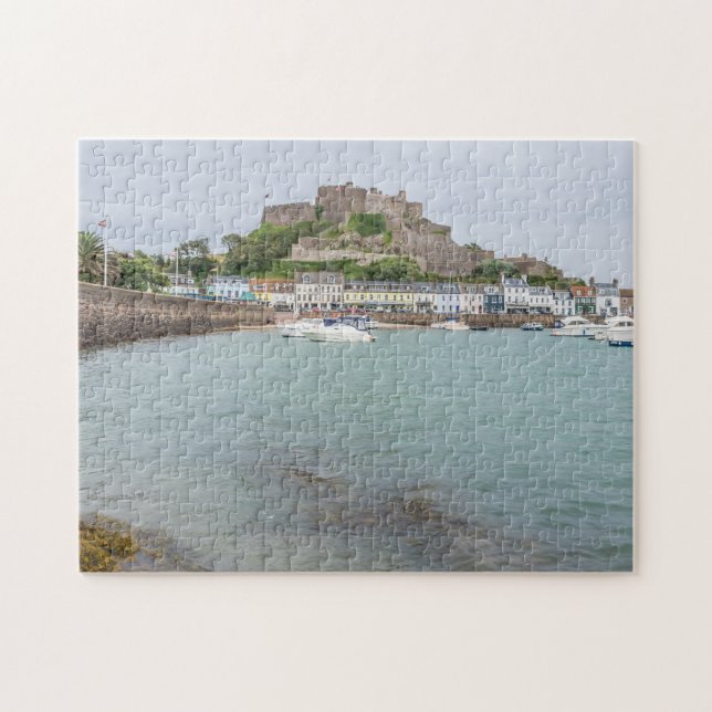 Jersey Mont Orgueil Castle puzzle Pussel (Horisontell)