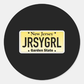 Jersey New jersey License Plate Runt Klistermärke