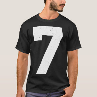 Jersey Number #7 Athletic Stil Sports Graphic T Shirt
