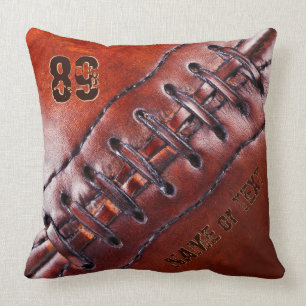 Jersey Number, Namn Coola Vintage Football Pillow Kudde