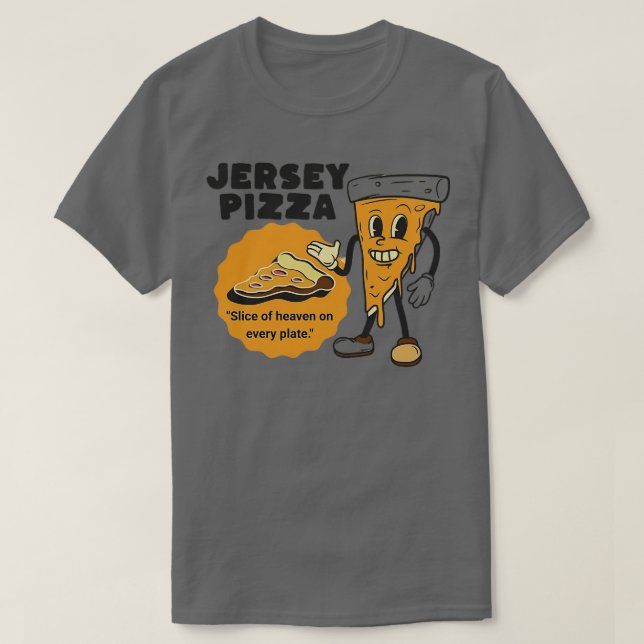 Jersey Pizza T Shirt (Design framsida)