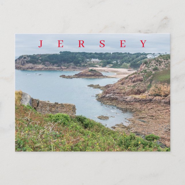 Jersey Portelet Bay vyvykort Vykort (Framsida)