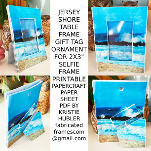 Jersey Shore Bord Ram Gift Märkre Ornament Papper