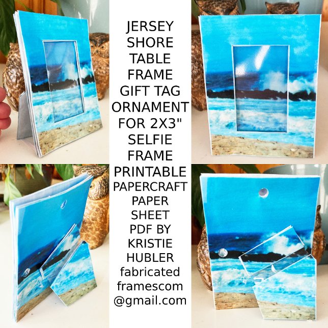 Jersey Shore Bord Ram Gift Märkre Ornament Papper (Skapare uppladdad)