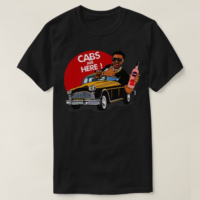 Jersey Shore CABS ÄR HÄR T Shirt (Design framsida)