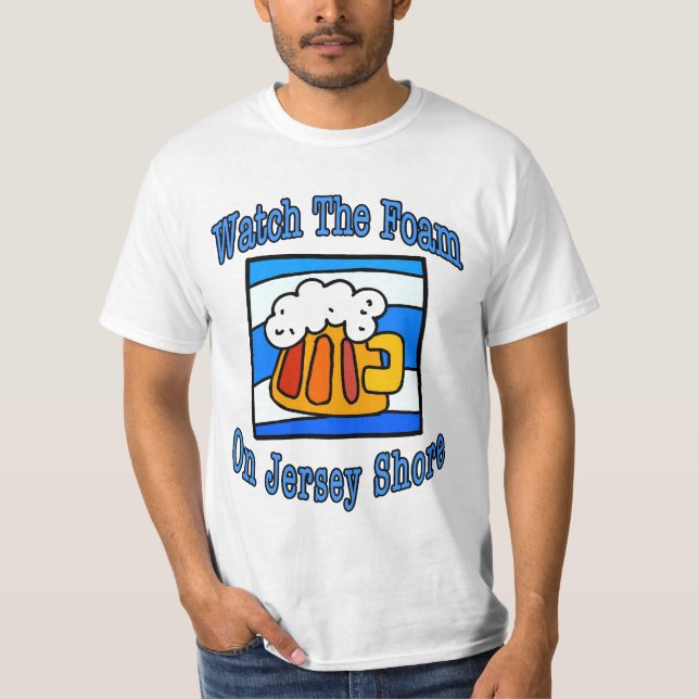 Jersey Shore Foam Tee Shirt (Framsida)