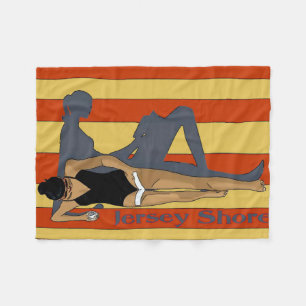 Jersey Shore, Gal på Beach Towel Fleecefilt