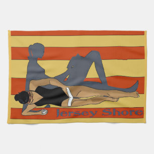 Jersey Shore, Gal på Beach Towel Kökshandduk
