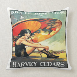 Jersey Shore Harvey Cedars Poster Dekorativ kudde