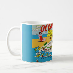 Jersey Shore Illustrated Karta Kaffemugg
