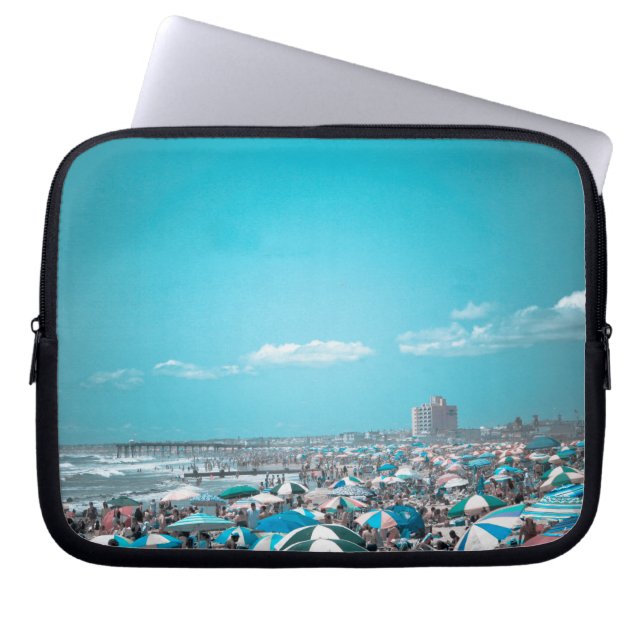 Jersey Shore kustnära strandkonst Laptop Fodral (Framsidan)
