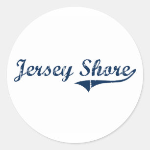 Jersey Shore Pennsylvania Classic Design Runt Klistermärke