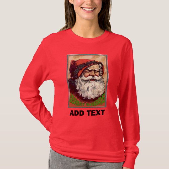 Jersey Shore Santa T Shirt (Framsida)