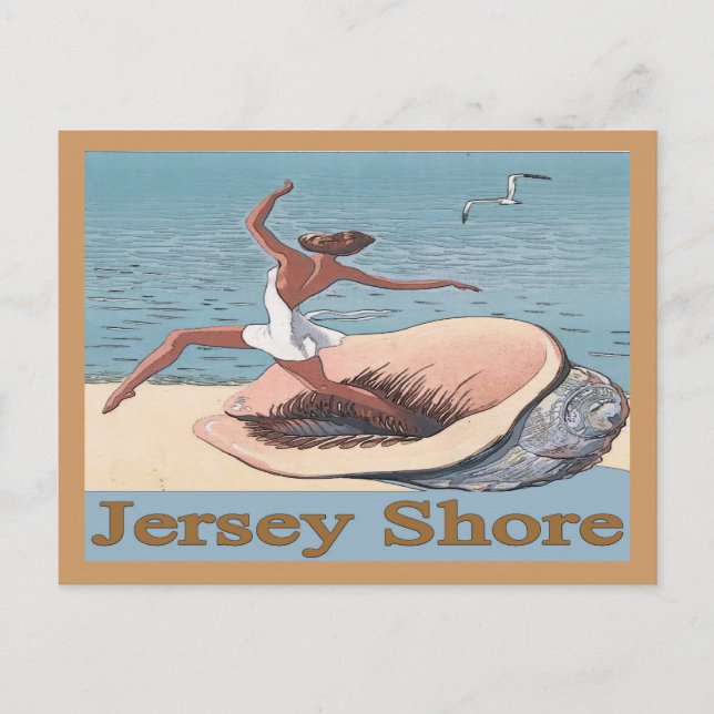 Jersey Shore, Snäcka Poster Vykort (Framsida)