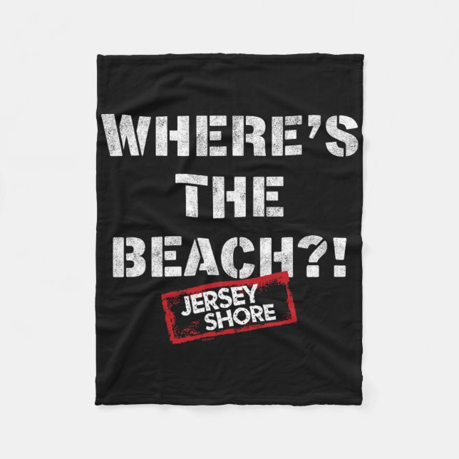 Jersey Shore - Var är stranden  Fleecefilt (Framsidan)