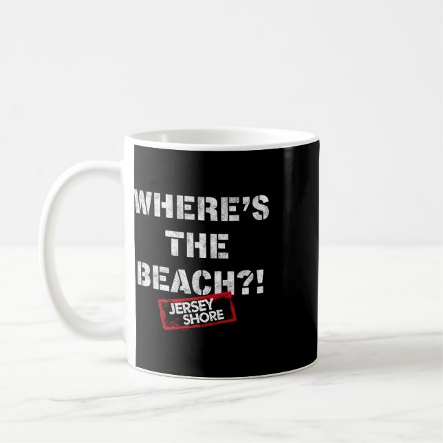 Jersey Shore - Var är stranden  Kaffemugg (Vänster)