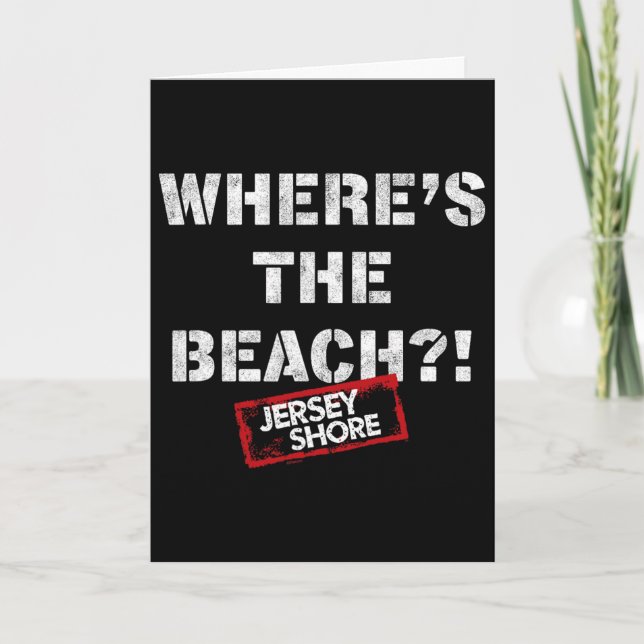Jersey Shore - Var är stranden  Kort (Framsida)