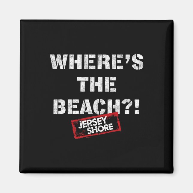 Jersey Shore - Var Är Stranden  Magnet (Framsidan)