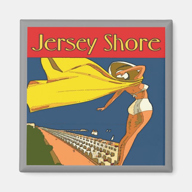 Jersey Shore Vintage Magnet (Framsidan)
