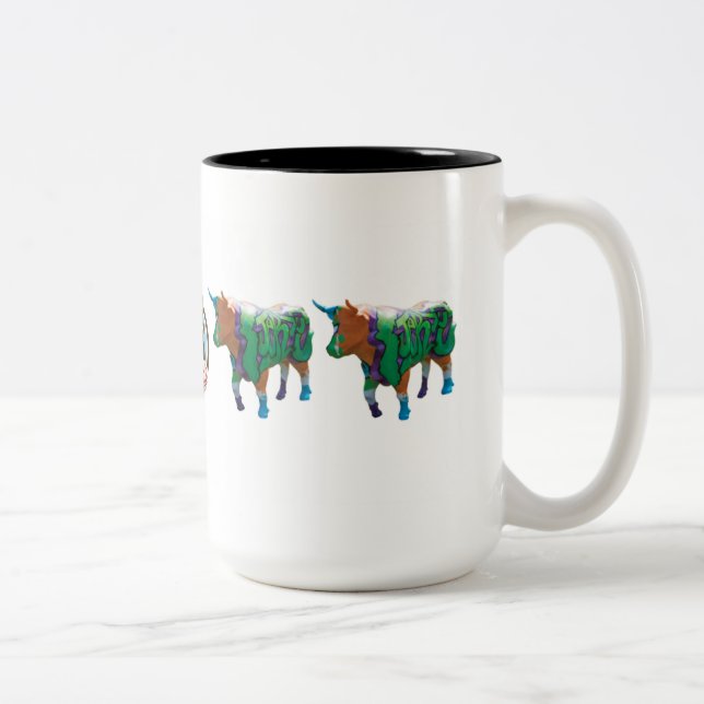 "Jersey stark (som en oxe)" 15 uns mugg (Höger)