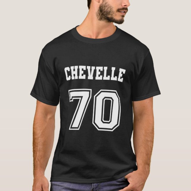 Jersey Stil Chevelle 70 1970 Old school Muscle Ca T Shirt (Framsida)
