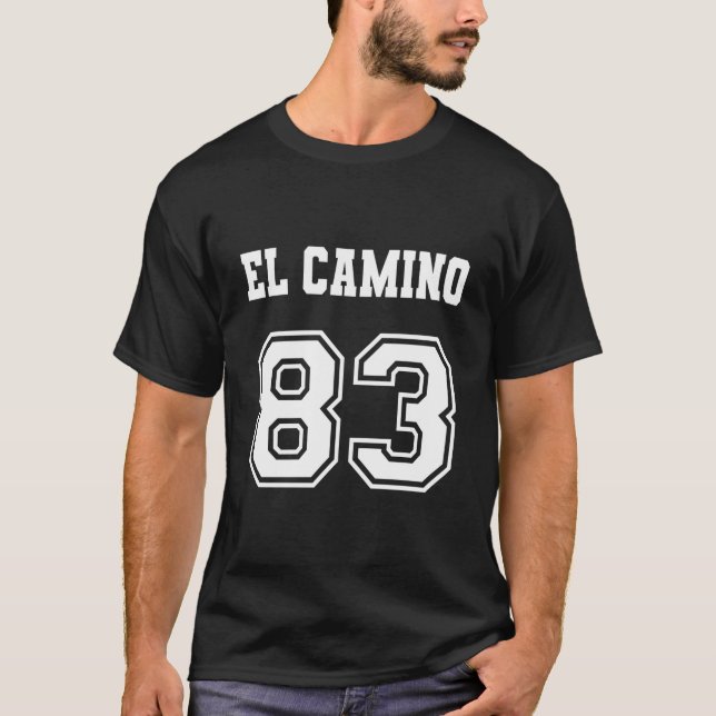 Jersey Stil El Camino 83 1983 Old school Muscle C T Shirt (Framsida)