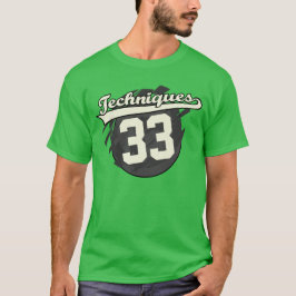 Jersey Stil Personlig Techniques Dubbla Sided T Shirt