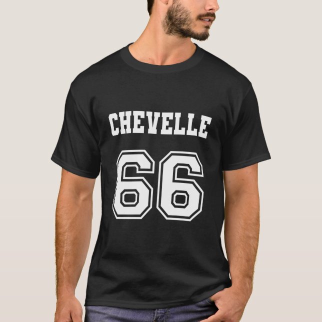 Jersey Style Chevelle 66 1966 Old School Muscle Ca T Shirt (Framsida)
