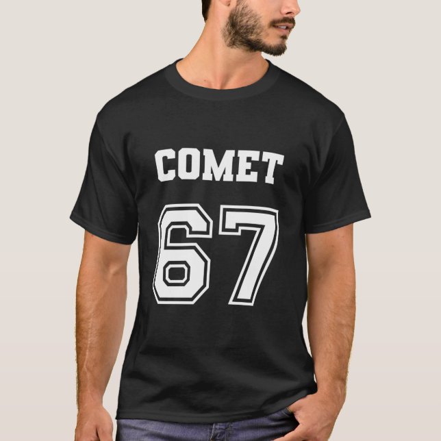 Jersey Style Comet 67 1967 Old School Muskelbil T Shirt (Framsida)