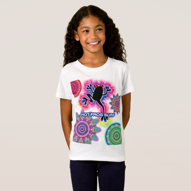 Jersey T för Boho psychedelic surfagroda skjorta Tröja (Hel framsida)