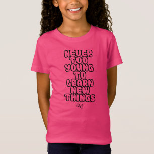 Jersey T-Shirt : Aldrig för ung (fuchsia)