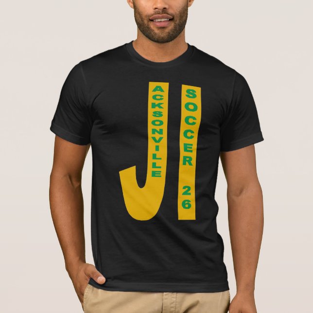 Jersey  T-Shirt svart JACKSONVILLE  FOTBOLL  26 (Framsida)