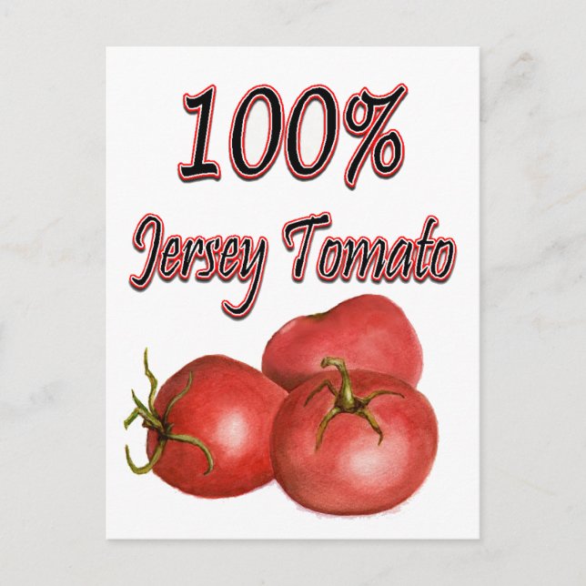 Jersey Tomates 100 % Vykort (Framsida)